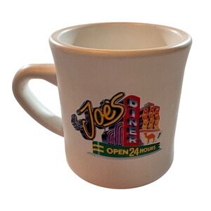 Camel Joe's Diner Coffee Mug Vintage 90s Tobacco Promo Insulated Plastic Cream